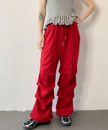 Red 3D Sweat Pants #250418